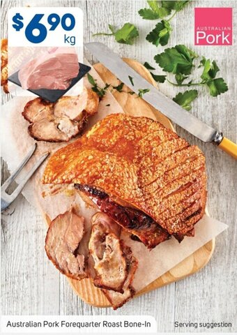 Foodland Australian Pork Forequarter Roast Bone-In offer
