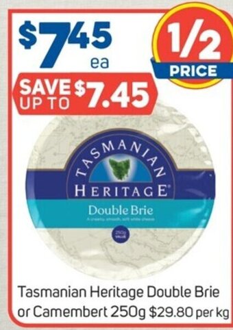 Foodland Tasmanian Heritage Double Brie or Camembert 250g offer