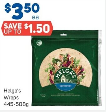 Foodland Helga's Wraps 445-508g offer