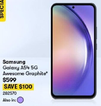 BIG W Samsung Galaxy A54 5G Awesome Graphite* offer