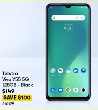 BIG W Telstra Vivo Y55 5G 128GB - Black offer