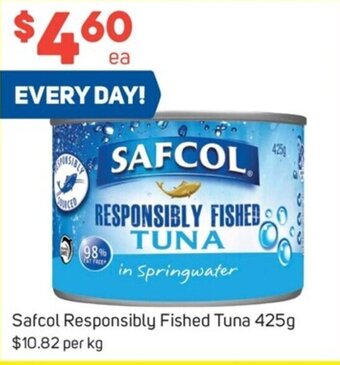 Foodland Safcol Responsibly Fished Tuna 425g offer