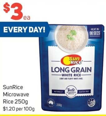 Foodland SunRice Microwave Rice 250g offer