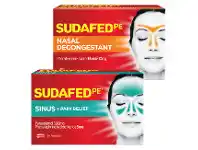 Foodworks Sudafed PE Sinus & Pain Relief or Nasal Decongestant Tablets 10 Pack offer