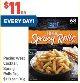 Foodland Pacific West Cocktail Spring Rolls 1kg offer