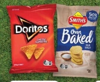 Foodland Doritos 150-170g or Smith's Baked 130g offer