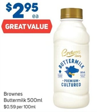 Foodland Brownes Buttermilk 500ml offer