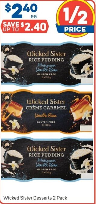 Foodland Wicked Sister Desserts 2 Pack offer
