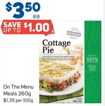 Foodland On The Menu Meals 260g offer