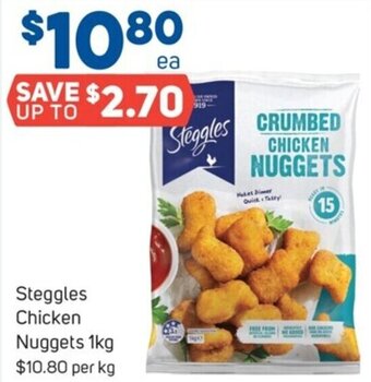 Foodland Steggles Chicken Nuggets 1kg offer
