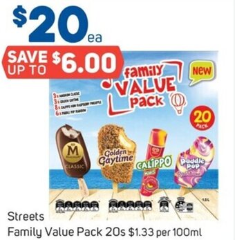 Foodland Streets Family Value Pack 20s offer