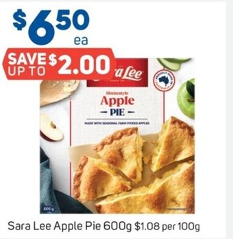 Foodland Sara Lee Apple Pie 600g offer