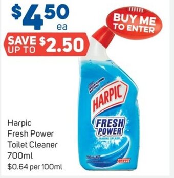 Foodland Harpic Fresh Power Toilet Cleaner 700ml` offer