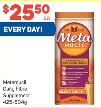 Foodland Metamucil Daily Fibre Supplement 425-504g offer
