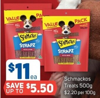 Foodland Schmackos Treats 500g offer