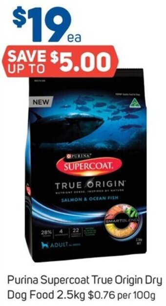 Foodland Purina Supercoat True Origin Dry Dog Food 2.5kg offer