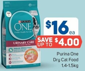 Foodland Purina One Dry Cat Food 1.4-1.5kg offer
