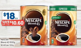 Foodland Nescafé Blend 43 500g offer