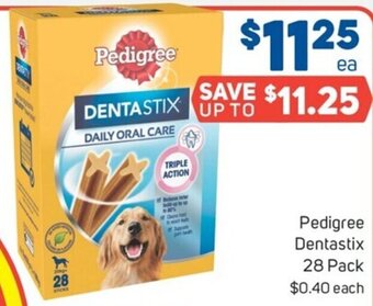 Foodland Pedigree Dentastix 28 Pack offer