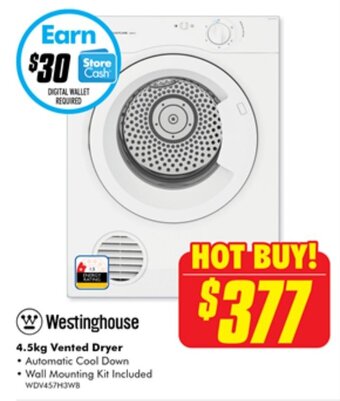 The Good Guys 4.5kg Vented Dryer offer