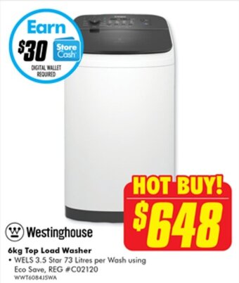 The Good Guys 6kg Top Load Washer offer
