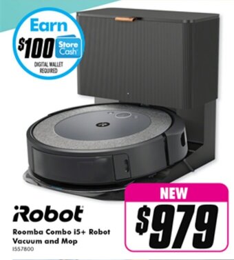 The Good Guys Roomba Combo 15+ Robot Vacuum and Mop offer