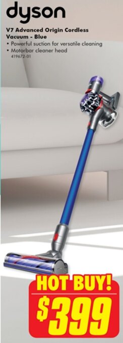 The Good Guys dyson V7 Advanced Origin Cordless Vacuum - Blue offer