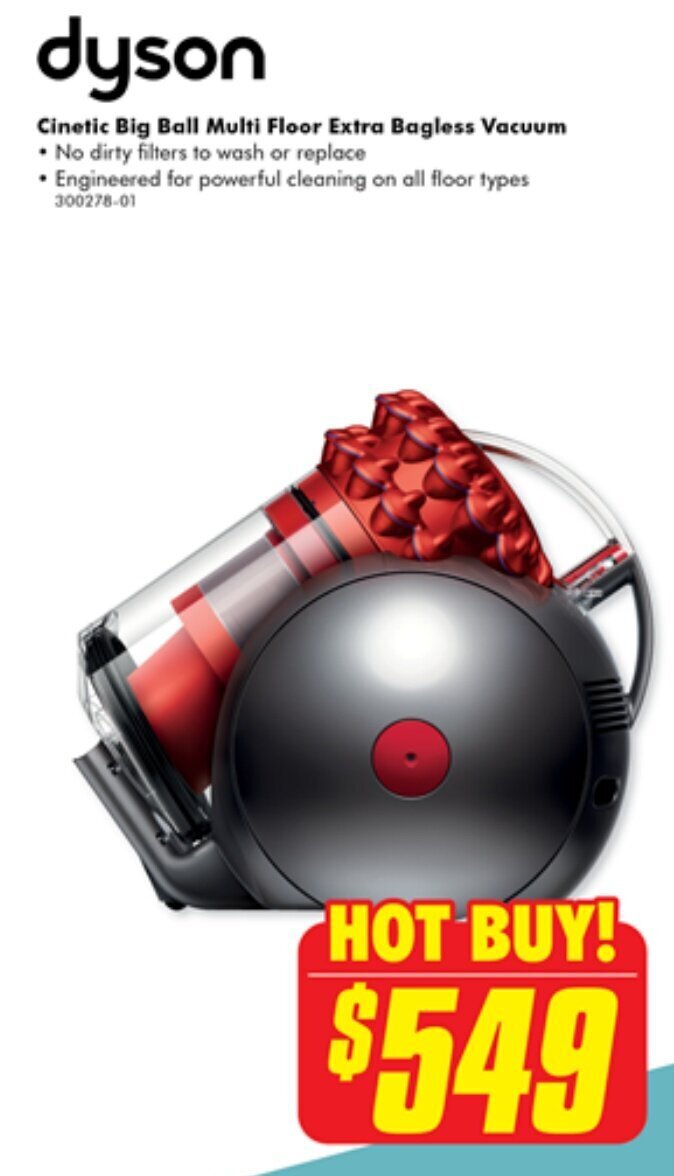 dyson Big Ball Multi Floor Extra Bagless Vacuum offer at The