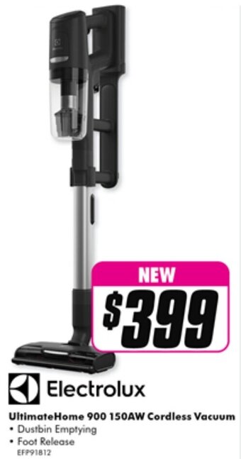 The Good Guys Electrolux Ultimate Home 900 150AW Cordless Vacuum offer