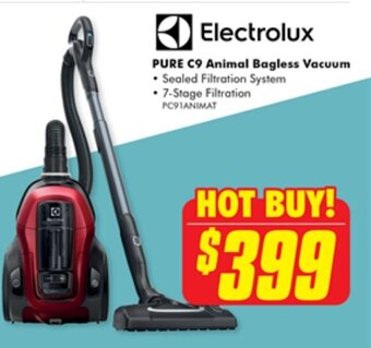 The Good Guys Electrolux PURE C9 Animal Bagless Vacuum offer