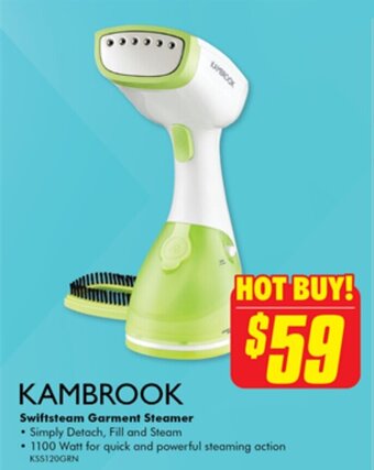 KAMBROOK 2400W Upright Fan Heater offer at The Good Guys