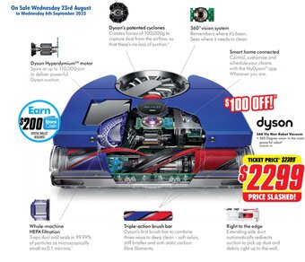 The Good Guys dyson 360 Vis Nav Robot Vacuum offer