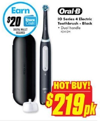 The Good Guys Oral-B 10 Series 4 Electric Toothbrush - Black offer
