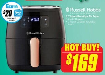 The Good Guys Russell Hobbs 5.7 Litres Brooklyn Air Fryer offer