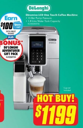 The Good Guys DeLonghi Dinamica LCD One Touch Coffee Machine offer