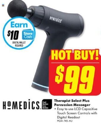 The Good Guys Therapist Select Plus Percussion Massager offer
