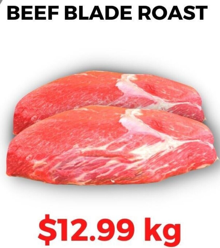 BEEF BLADE ROAST offer at Fresh Plus Supermarkets
