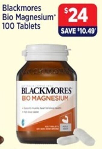 Star Discount Chemist Blackmores Bio Magnesium 100 Tablets offer