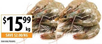 Supabarn RAW KING PRAWNS offer