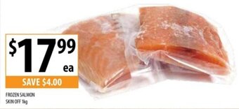 Supabarn FROZEN SALMON SKIN OFF 1kg offer
