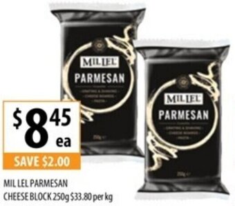 Supabarn MILLEL PARMESAN CHEESE BLOCK 250g offer