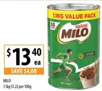 Supabarn MILO 1.1KG offer