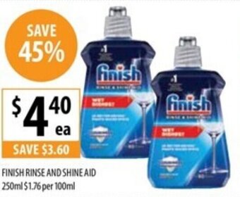 Supabarn FINISH RINSE AND SHINE AID 250ml offer