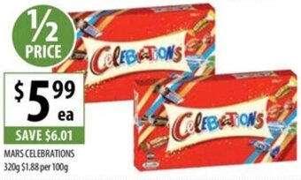 Supabarn MARS CELEBRATIONS 320g offer