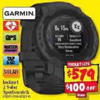JB Hi-Fi Instinct 2 Solar Sportswatch offer