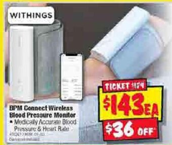 JB Hi-Fi BPM Connect Wireless Blood Pressure Monitor offer