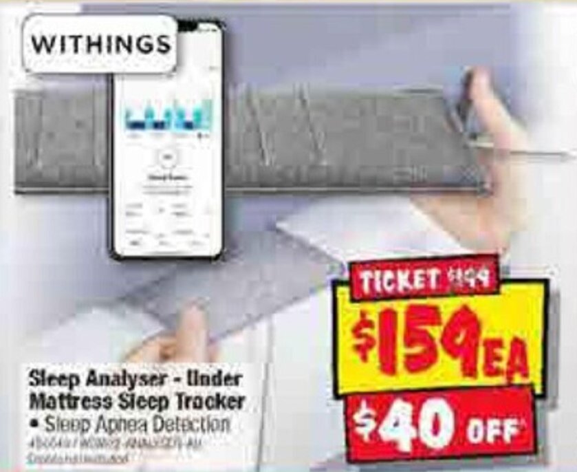 Sleep Analyser Under Mattress Sleep Tracker offer at JB HiFi
