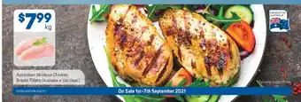 Foodland Skinless Chicken Breast Fillets 1kg offer