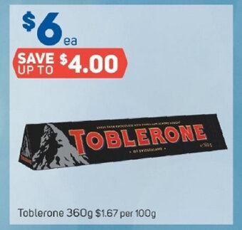 Foodland Toblerone 360g offer