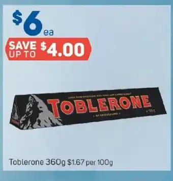 Foodland Toblerone 100g offer